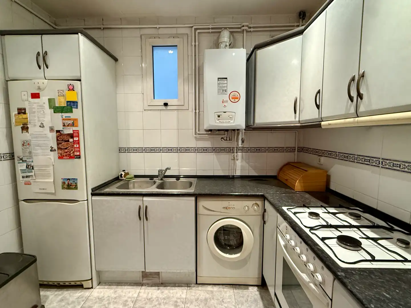 Kitchen of Flat for sale in Barcelona  with Heating, Parquet flooring and Furnished
