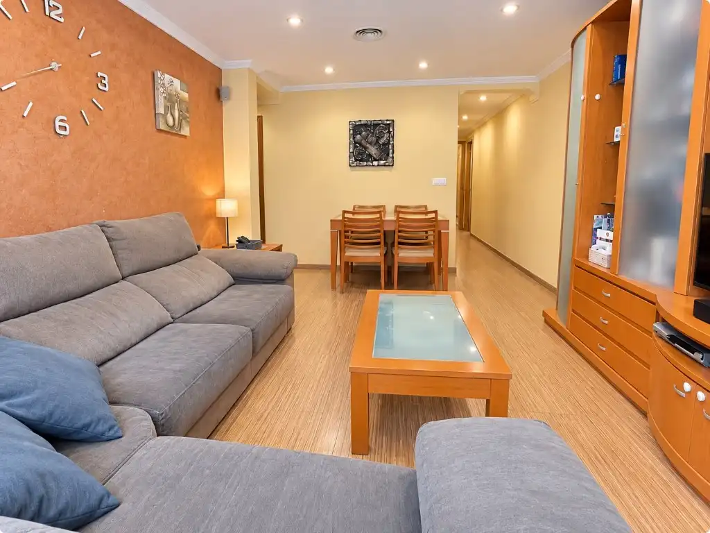 Sala de estar de Piso en venta en Bellreguard con Aire acondicionado y Balcón