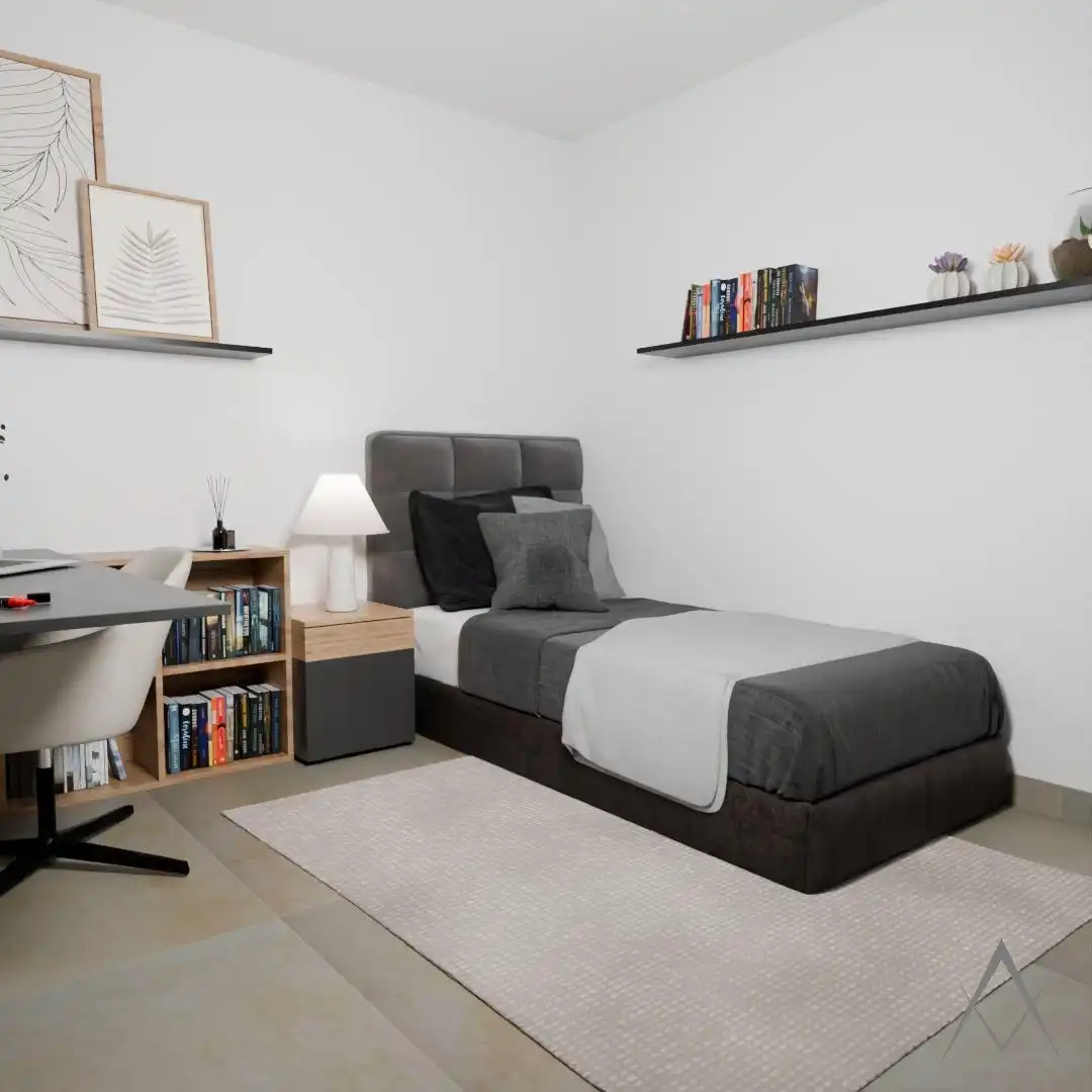 Schlafzimmer von Wohnungen zum Verkauf in Elda mit Klimaanlage, Heizung und Terrasse