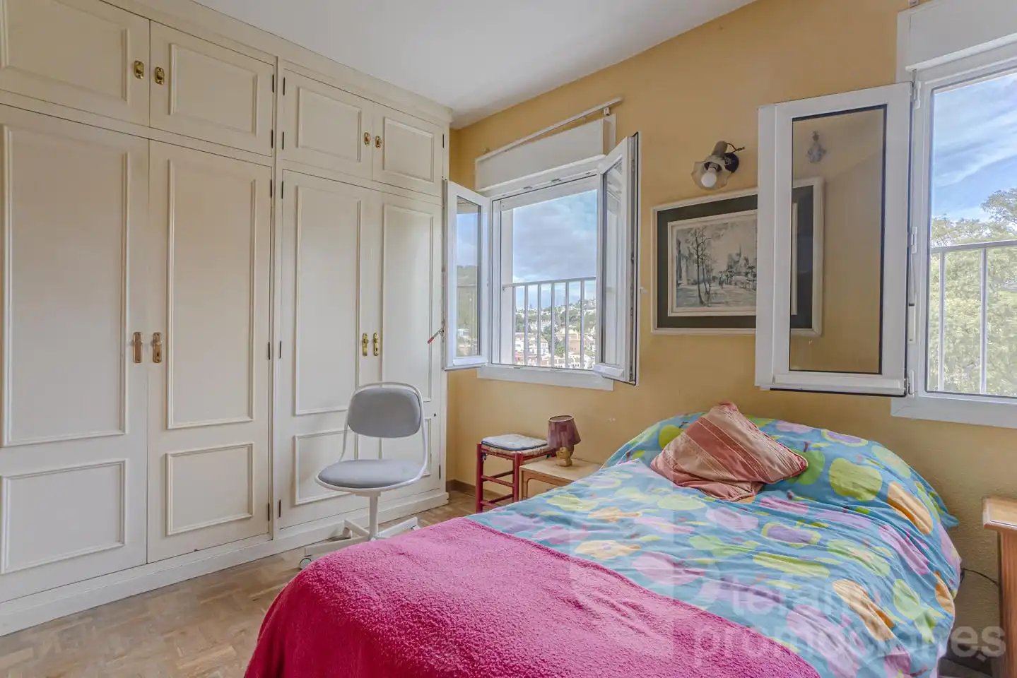 Bedroom of Flat for sale in Málaga  with Parquet flooring, Terrace and Storage room