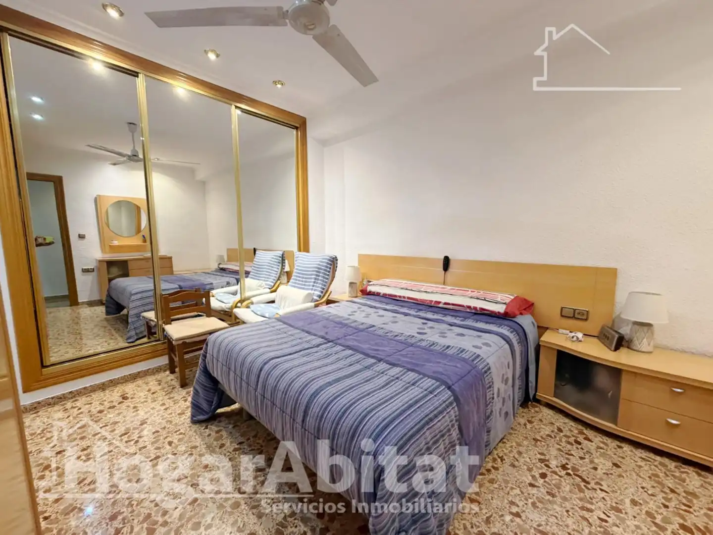 Bedroom of Flat for sale in Torrent  with Air Conditioner, Terrace and Furnished