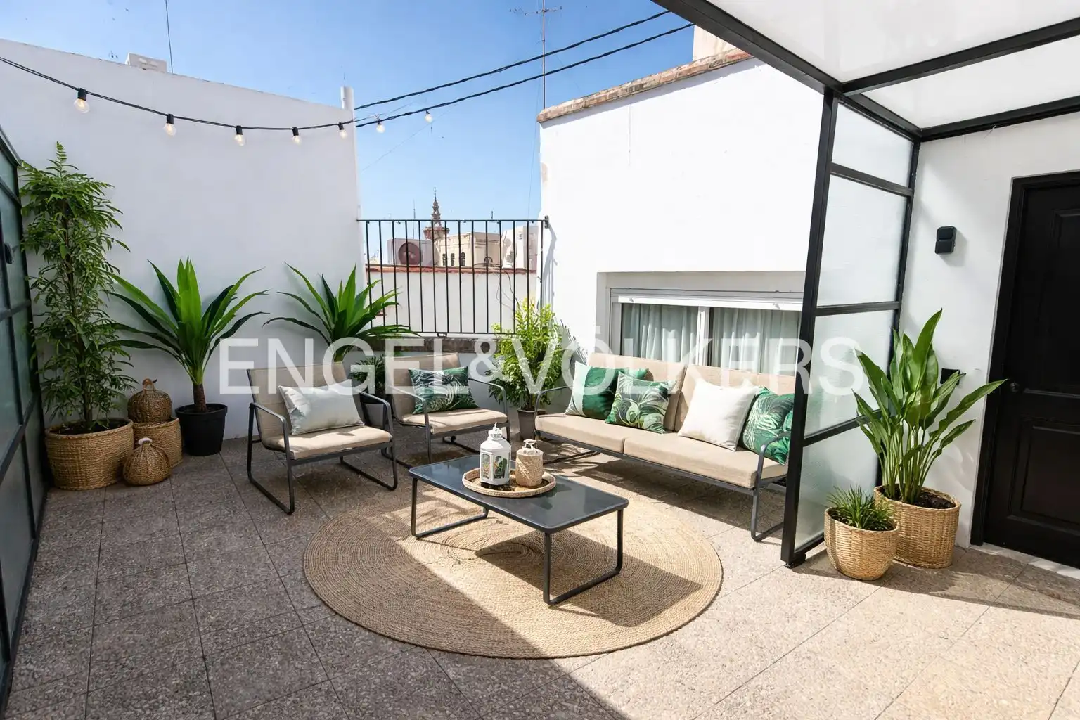 Terrace of Attic for rent in Valencia  with Air Conditioner, Heating and Terrace