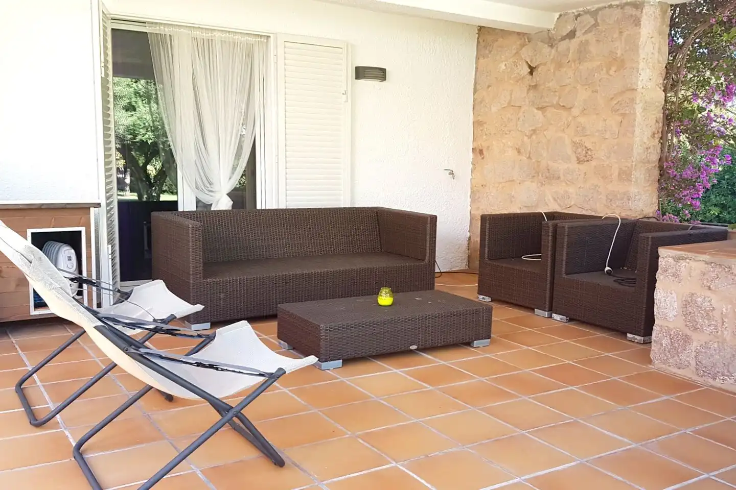 Terrassa de Casa o xalet en venda en L'Ametlla de Mar  amb Aire condicionat, Jardí privat i Terrassa