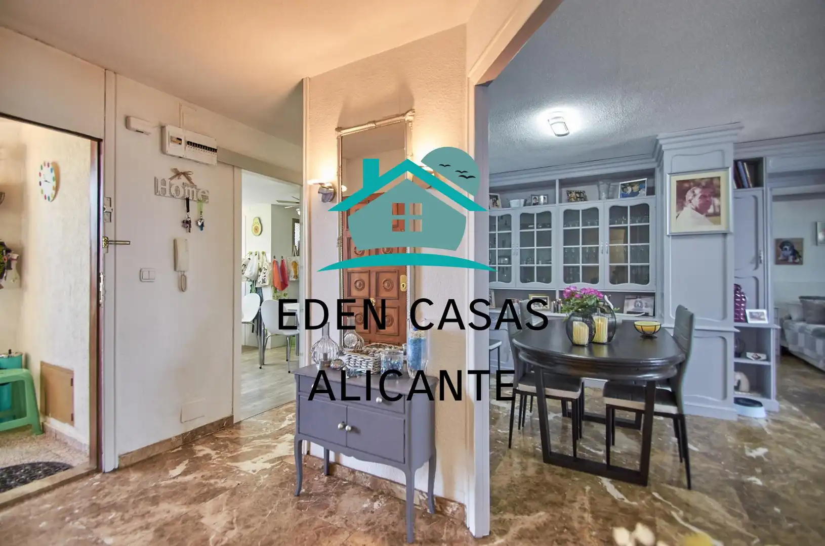 Esszimmer von Wohnungen zum Verkauf in Alicante / Alacant mit Klimaanlage, Heizung und Privatgarten