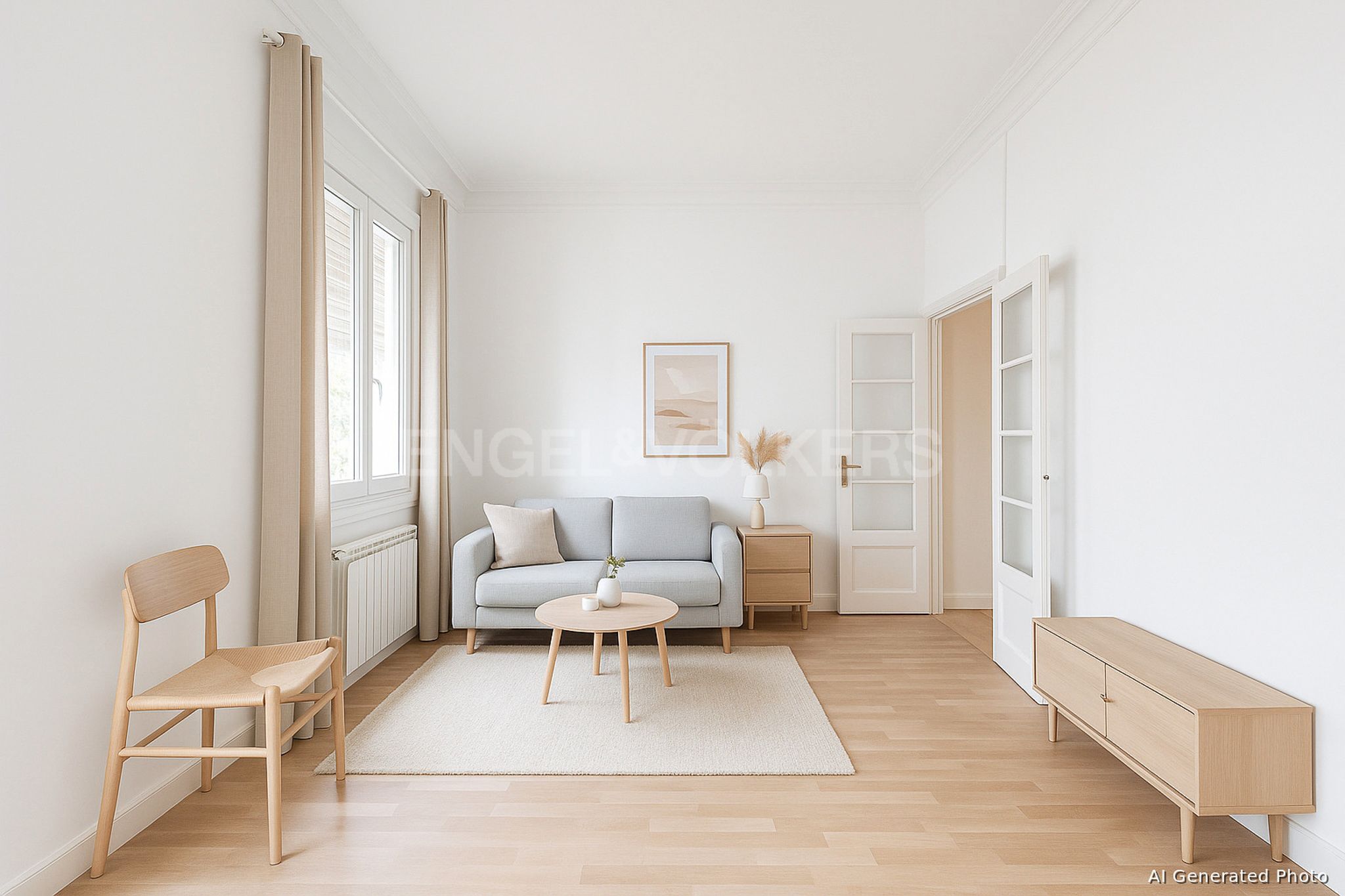 Sala d'estar de Apartament en venda en  Barcelona Capital amb Calefacció