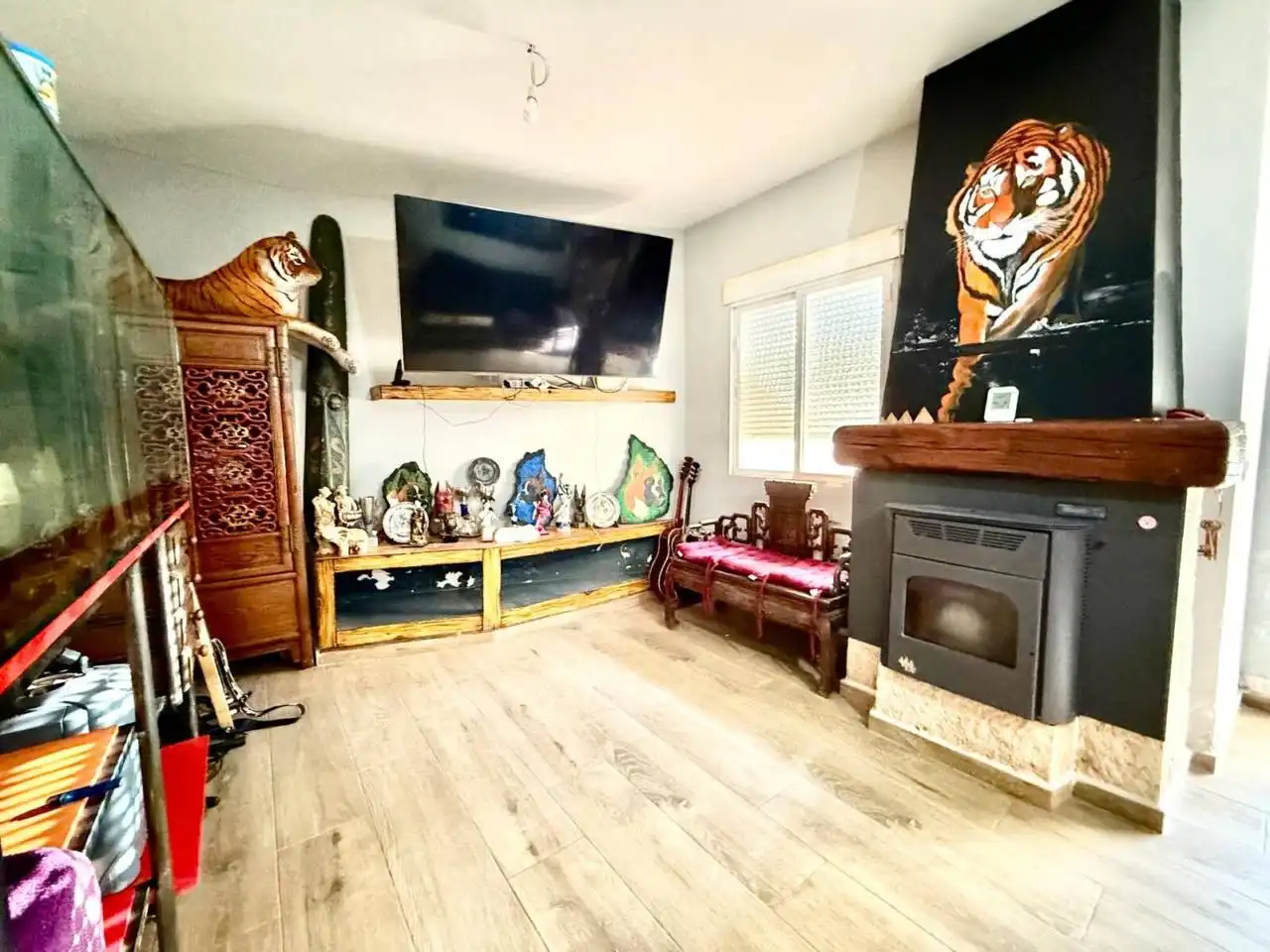 Sala d'estar de Casa adosada en venda en Numancia de la Sagra amb Calefacció i Alarma