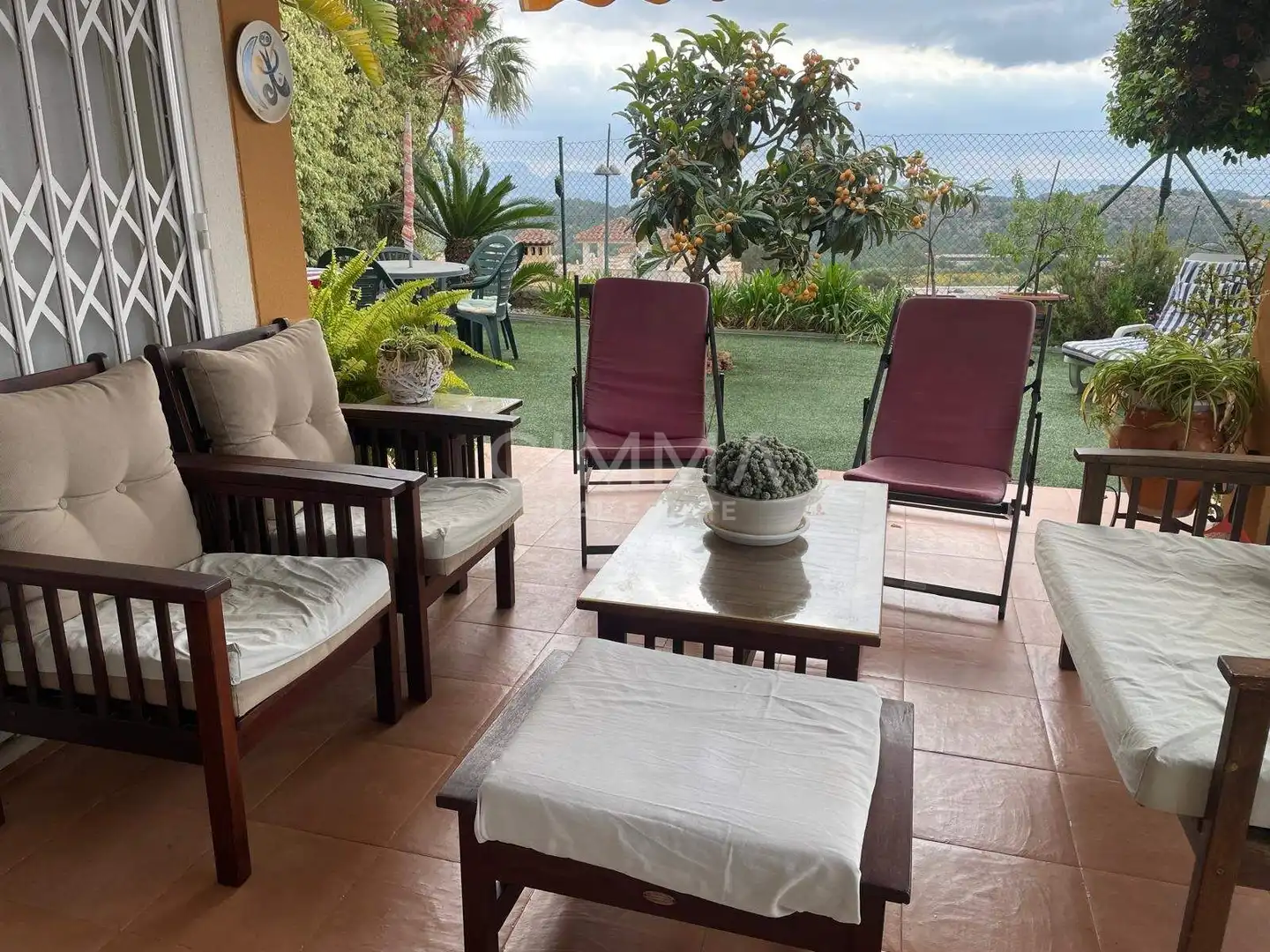 Terraza de Casa o chalet en venta en Polop con Jardín privado y Piscina comunitaria