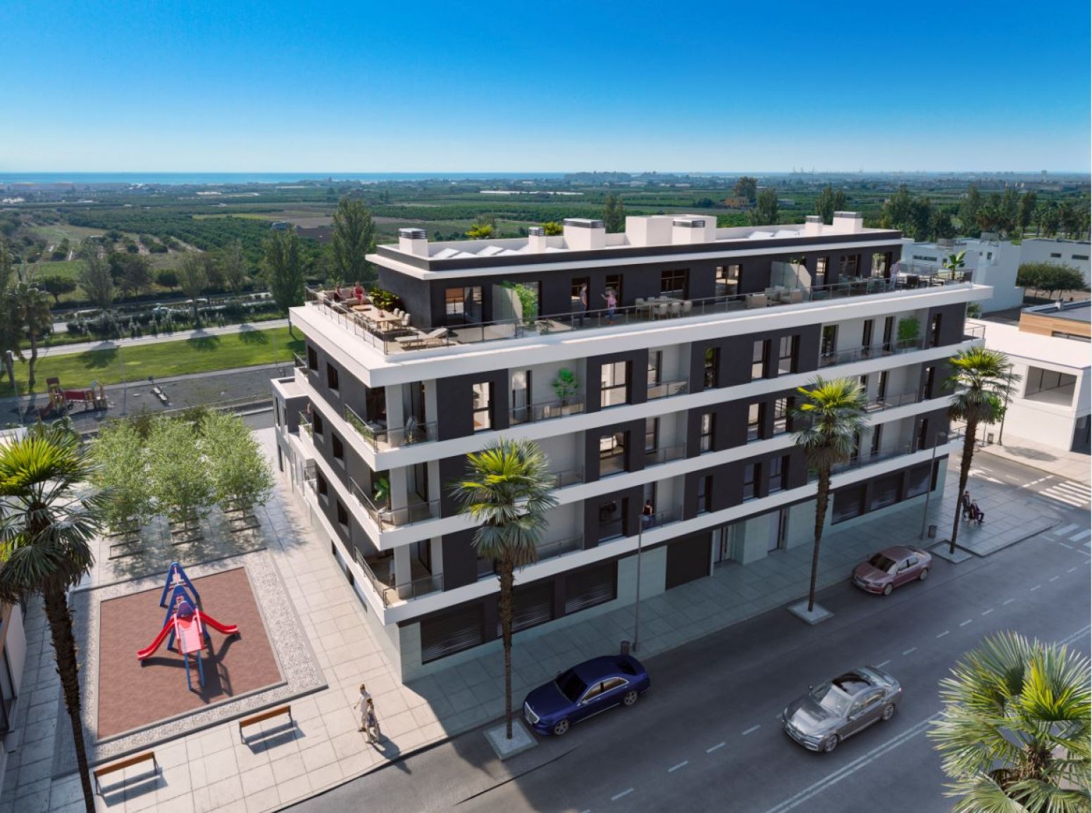 Exterior view of Flat for sale in Albalat dels Sorells  with Air Conditioner, Heating and Terrace