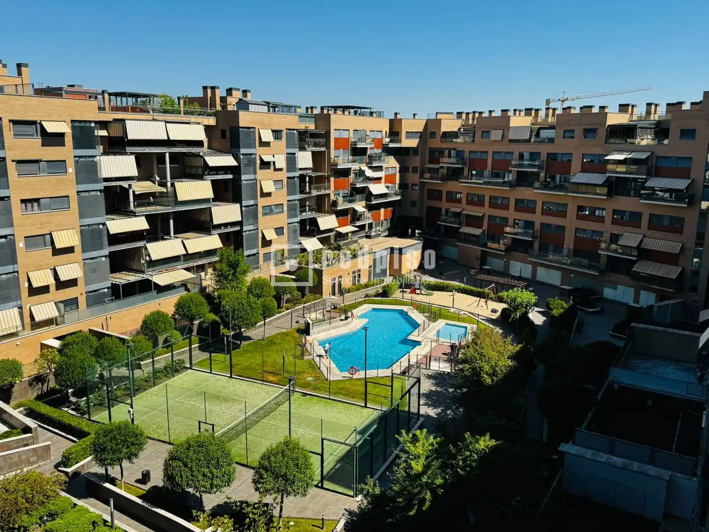 Vista exterior de Piso en venta en Getafe con Aire acondicionado, Calefacción y Jardín privado
