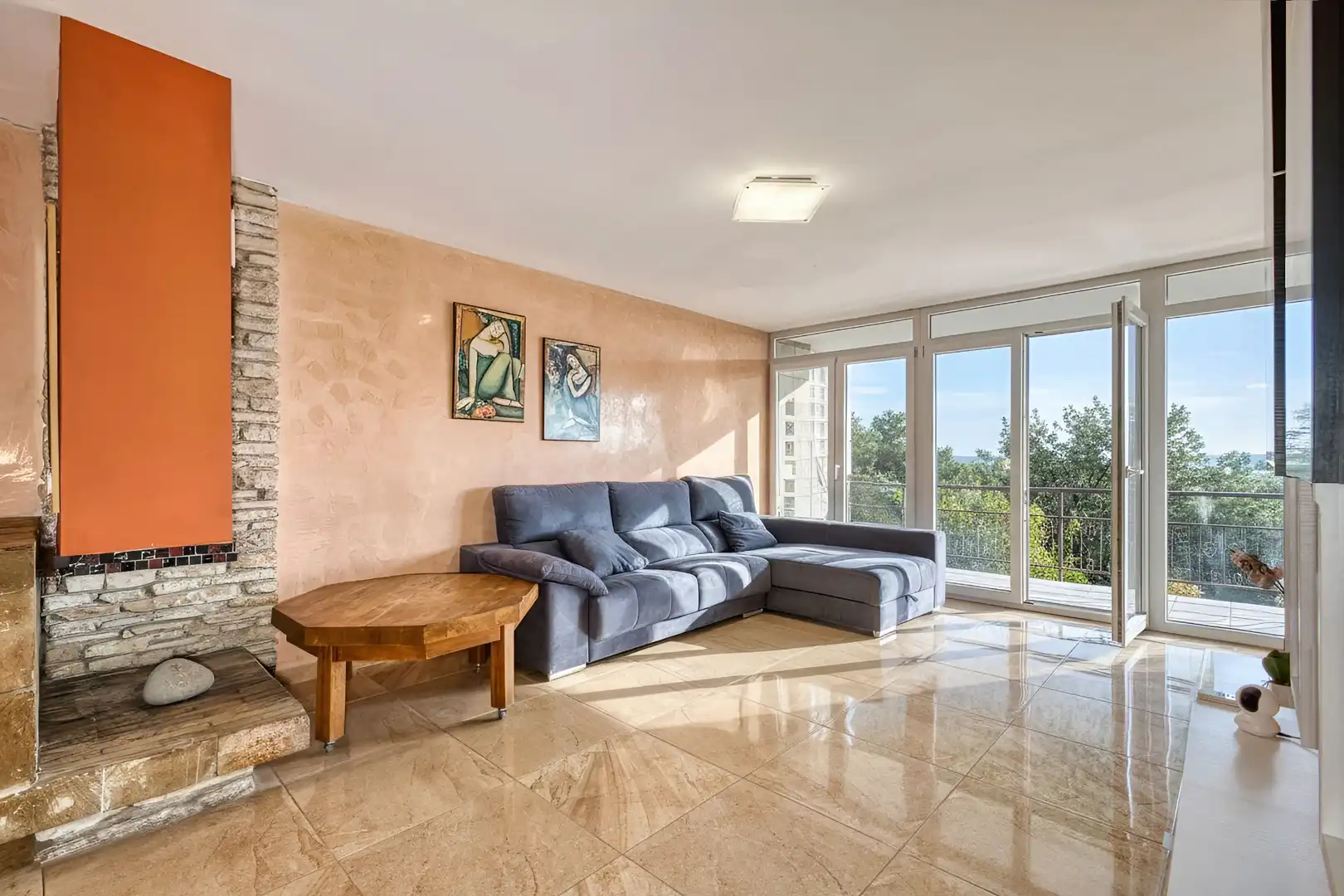 Sala d'estar de Apartament de lloguer en Alicante / Alacant amb Aire condicionat, Calefacció i Terrassa