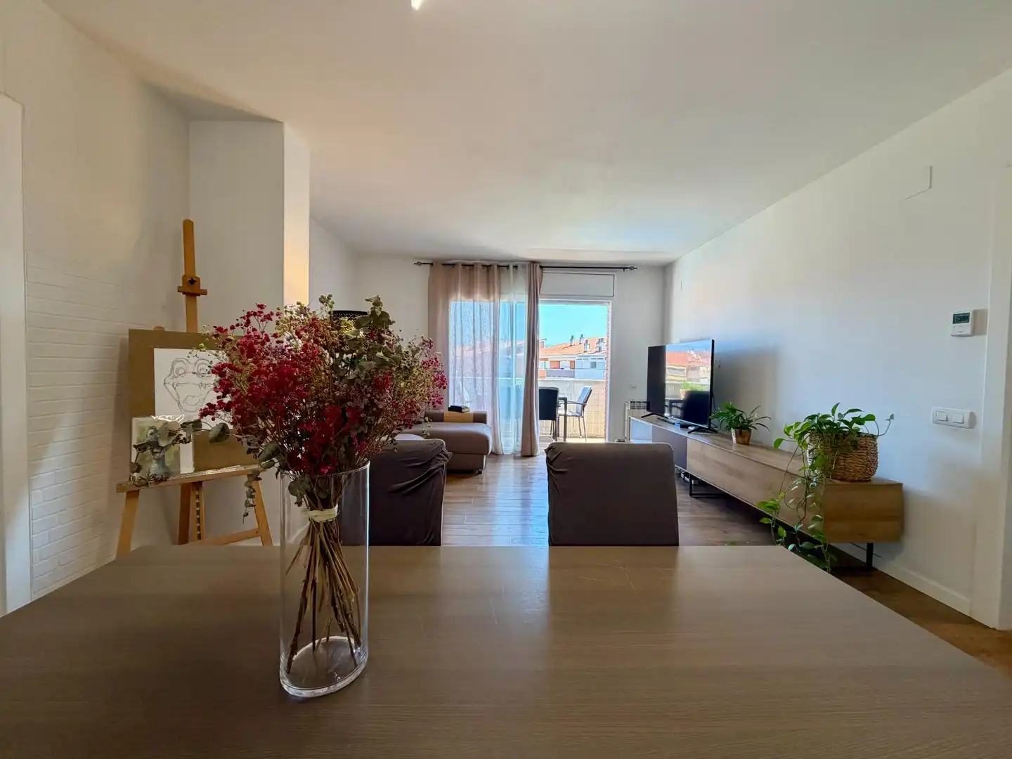 Living room of Flat for sale in Canovelles  with Heating, Balcony and Community pool