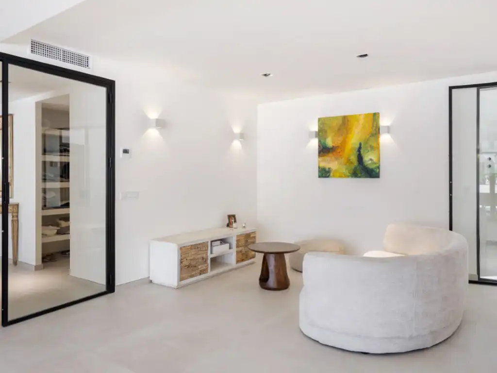 Sala d'estar de Casa o xalet en venda en Jávea / Xàbia amb Aire condicionat, Jardí privat i Terrassa