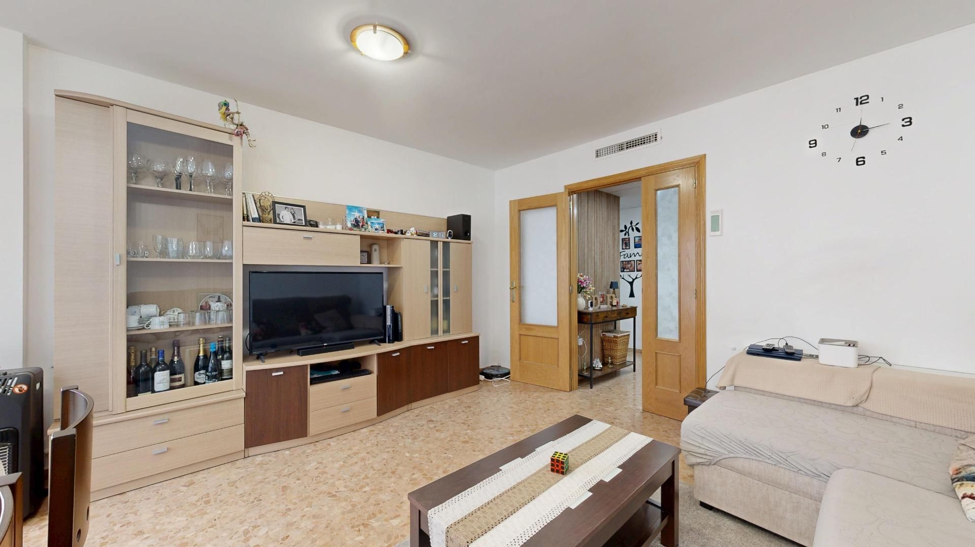 Living room of Flat for sale in Castellón de la Plana / Castelló de la Plana  with Air Conditioner, Heating and Storage room