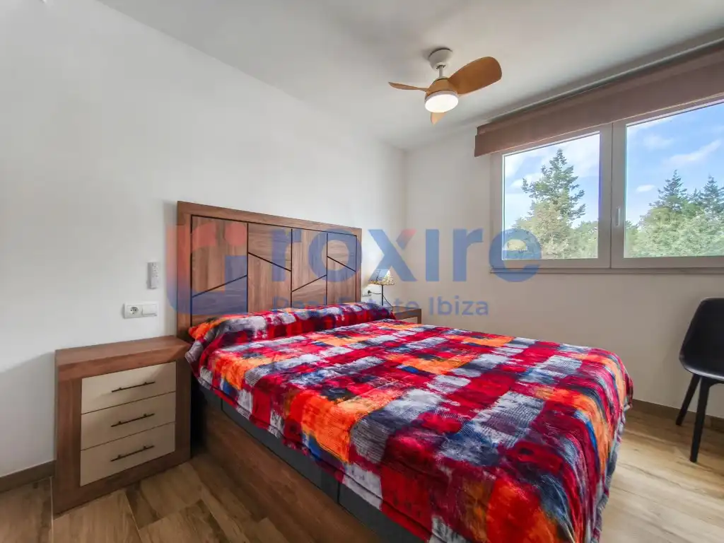 Schlafzimmer von Maisonette zur Miete in Sant Josep de sa Talaia mit Klimaanlage, Terrasse und Möbliert