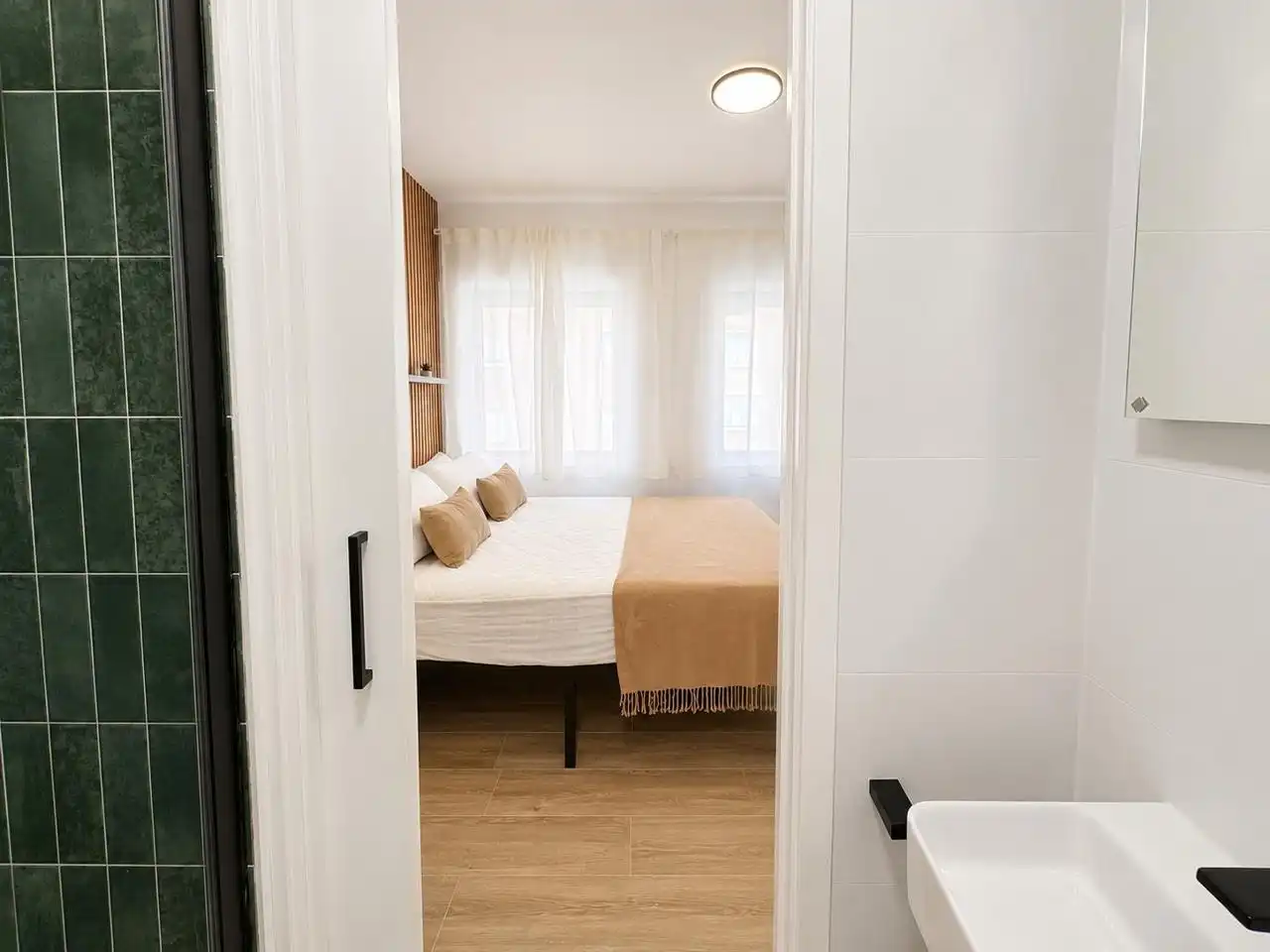 Schlafzimmer von Wohnung zur Miete in Valladolid mit Klimaanlage und Möbliert