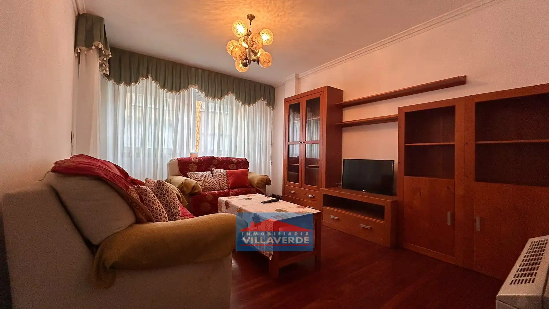 Living room of Flat for sale in Cangas   with Heating, Parquet flooring and Storage room