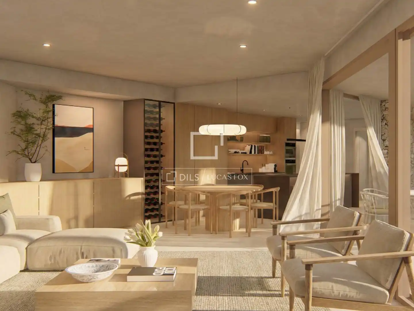 Wohnzimmer von Haus oder Chalet zum Verkauf in Begur mit Klimaanlage, Heizung und Privatgarten