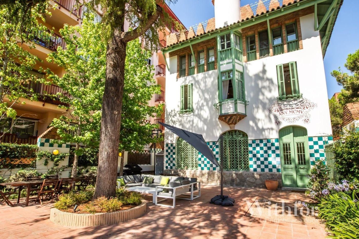 Vista exterior de Casa o xalet de lloguer en  Barcelona Capital amb Aire condicionat, Calefacció i Terrassa
