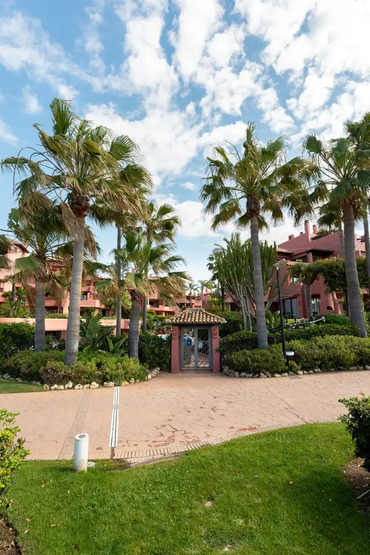 Exterior view of Attic for sale in Estepona  with Air Conditioner, Terrace and Swimming Pool