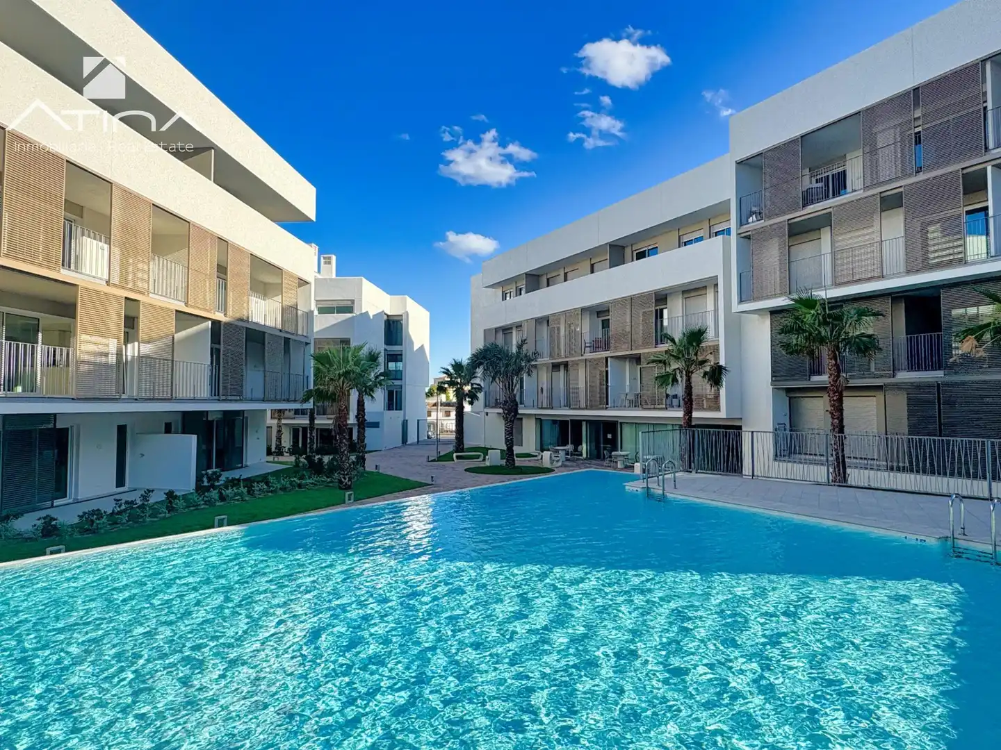 Piscina de Apartament en venda en Jávea / Xàbia amb Aire condicionat, Jardí privat i Terrassa