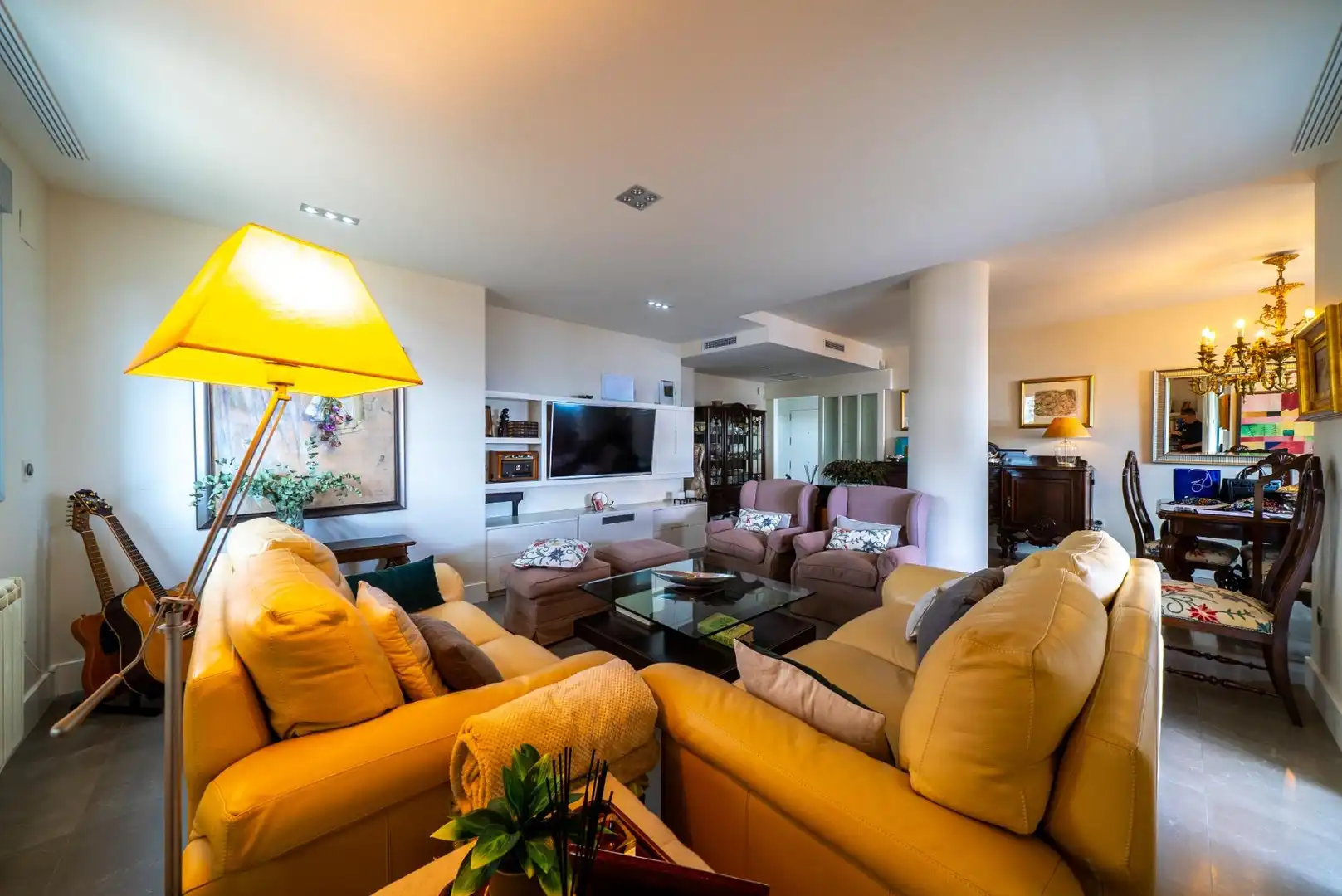 Sala de estar de Apartamento en venta en Villajoyosa / La Vila Joiosa con Aire acondicionado, Trastero y Amueblado