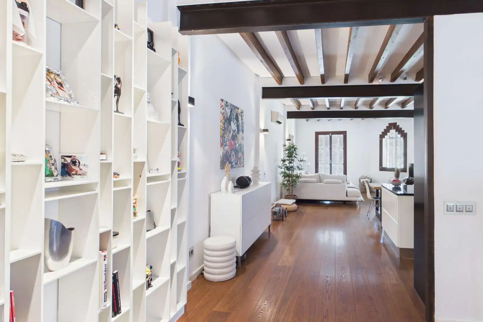 Sala d'estar de Àtic en venda en Inca amb Aire condicionat, Parquet i Terrassa