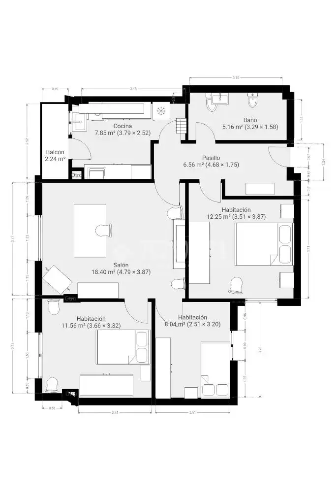 Flat for sale in Granada  with Terrace and Balcony