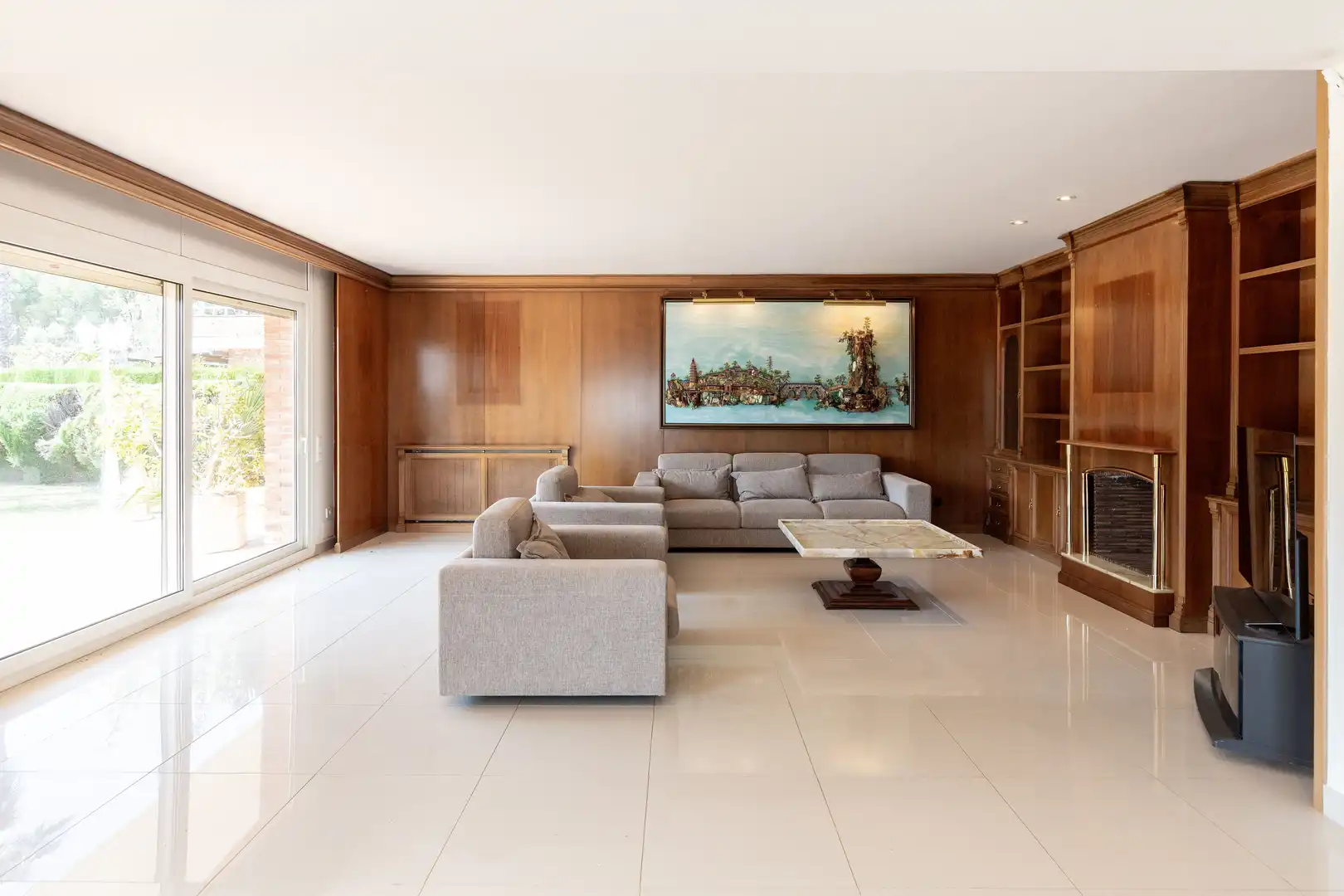 Sala de estar de Casa o chalet de alquiler en Argentona con Aire acondicionado, Calefacción y Terraza