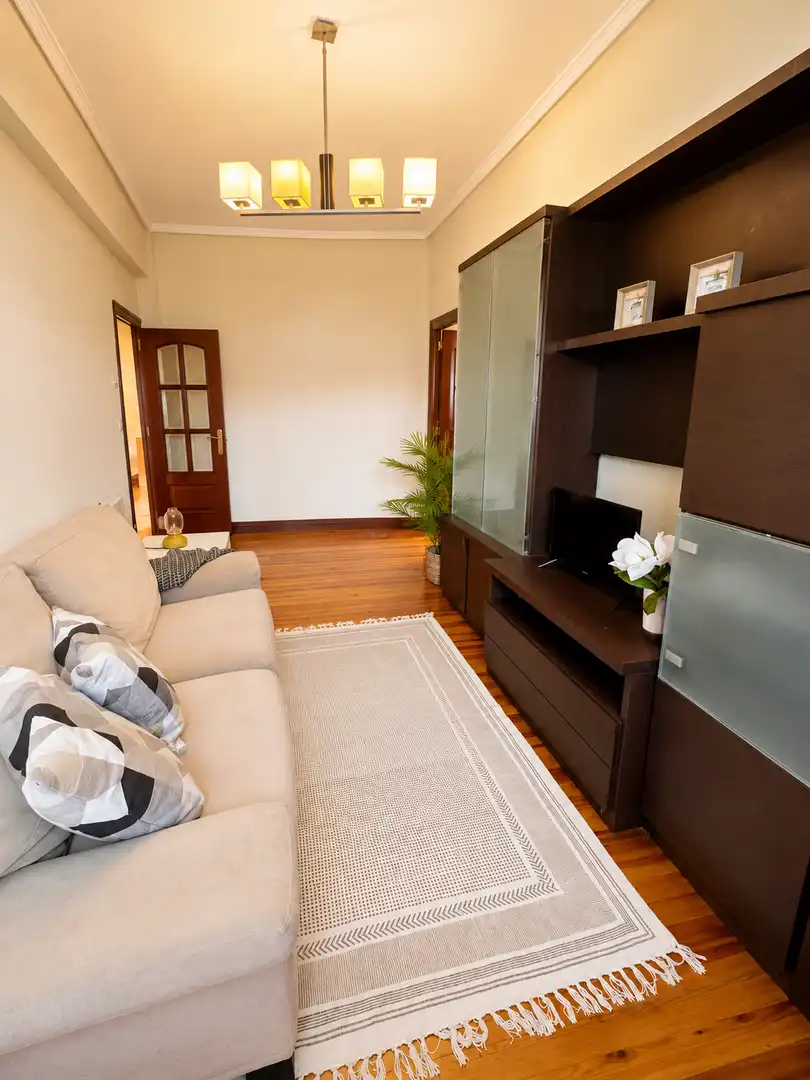 Living room of Flat for sale in Bilbao   with Heating and Terrace