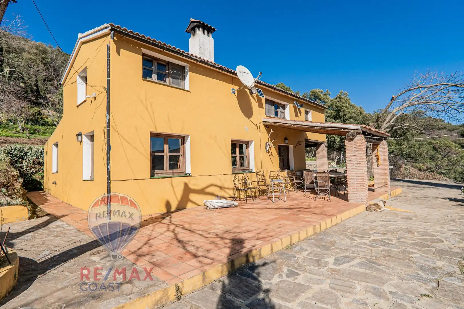 Vista exterior de Finca rústica en venta en Jubrique con Jardín privado, Terraza y Piscina