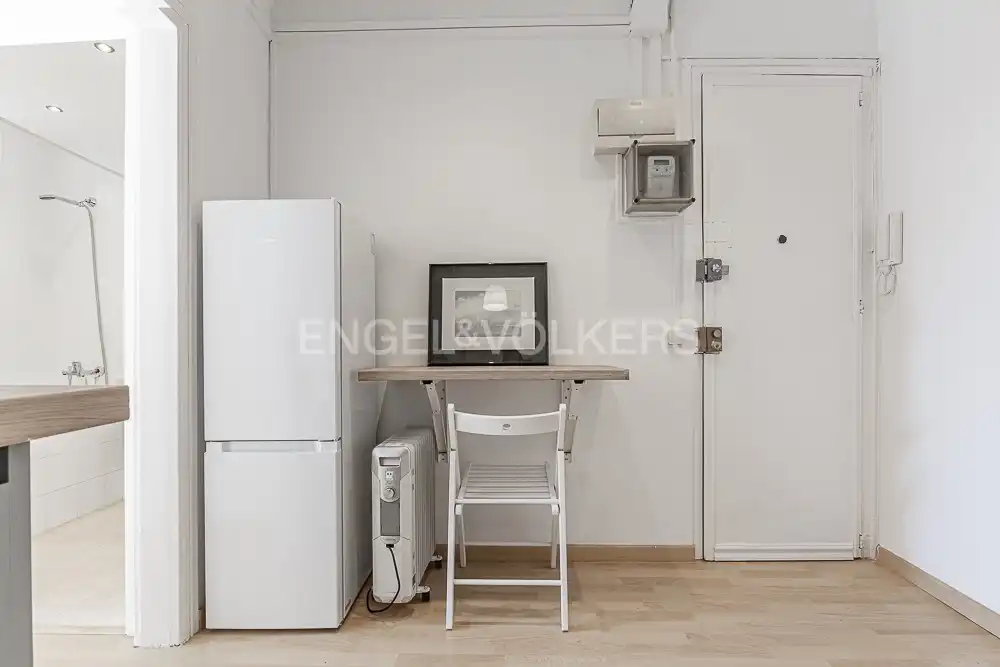 Küche von Wohnung zur Miete in Barcelona mit Heizung, Parkett und Möbliert