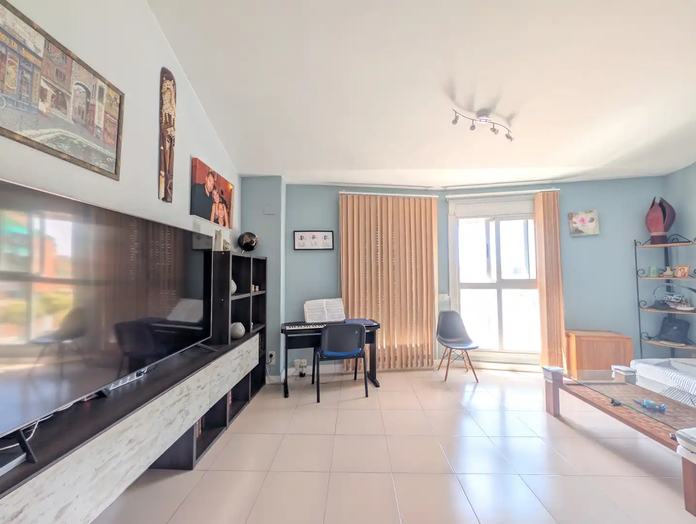 Sala de estar de Casa adosada en venta en Zaragoza con Aire acondicionado, Calefacción y Parquet