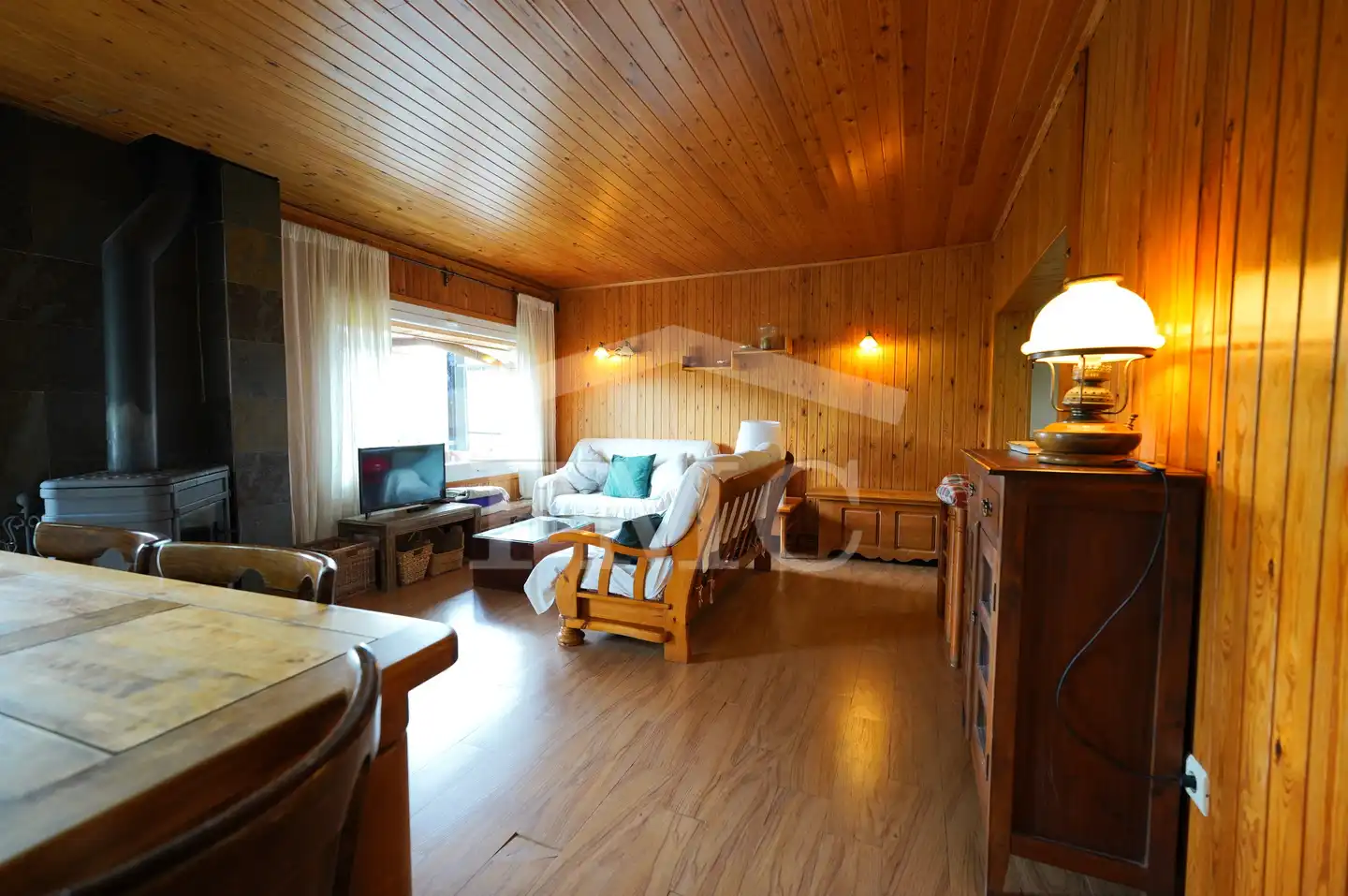 Sala de estar de Piso en venta en Alp con Calefacción, Parquet y Terraza