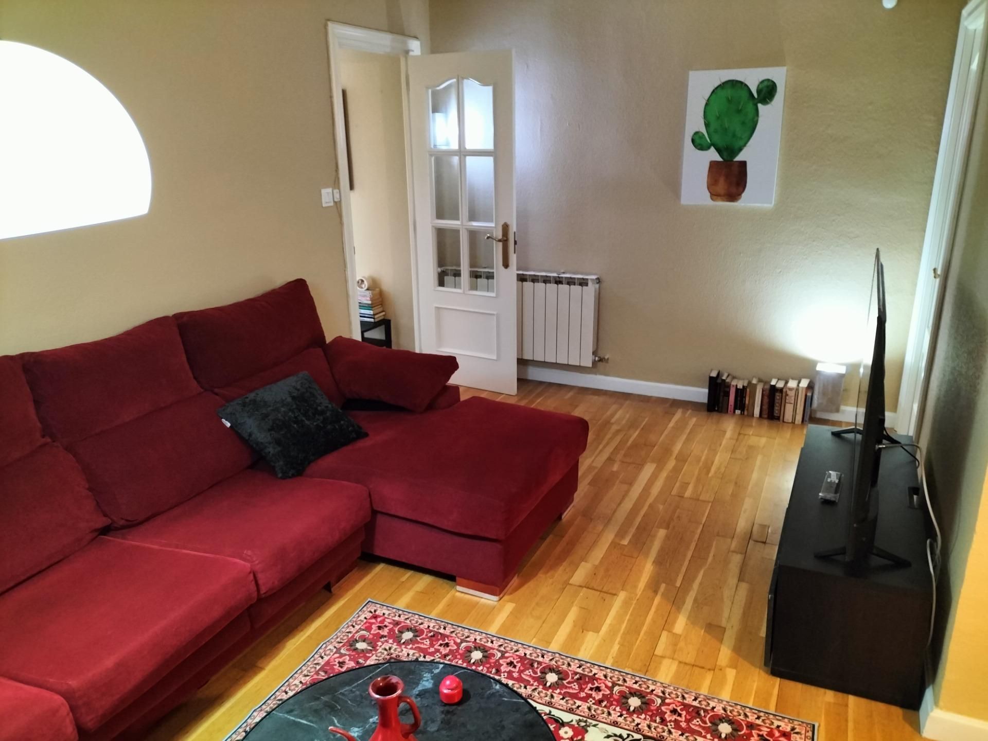 Living room of Flat to rent in Palencia Capital  with Heating, Parquet flooring and Terrace