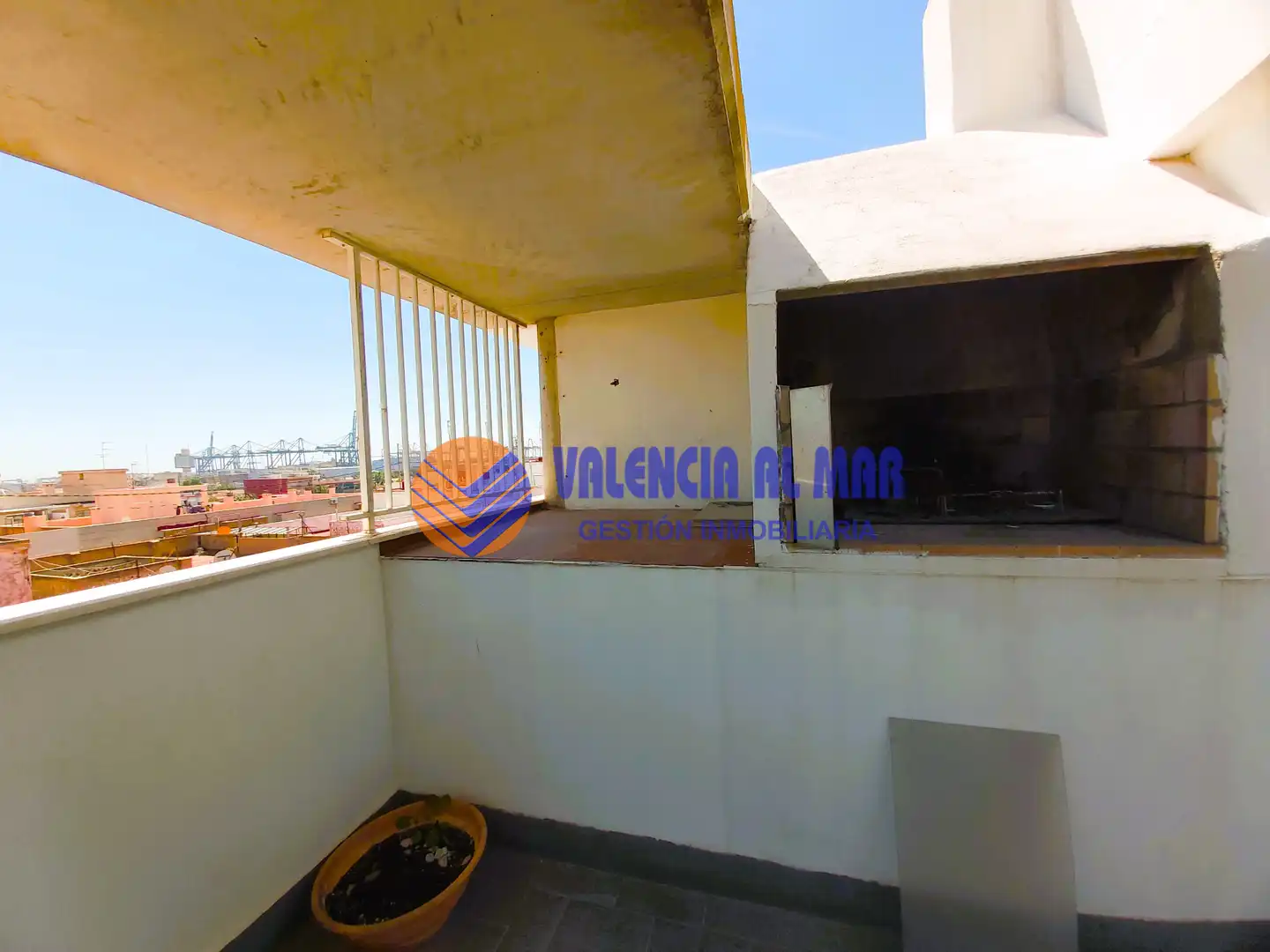 Terrasse von Dachboden zum Verkauf in Valencia mit Klimaanlage, Heizung und Parkett