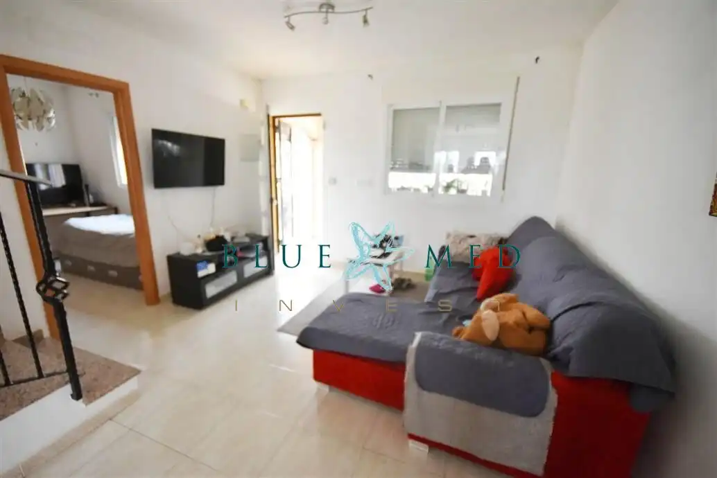 Sala de estar de Casa o chalet en venta en Mazarrón con Jardín privado y Piscina comunitaria