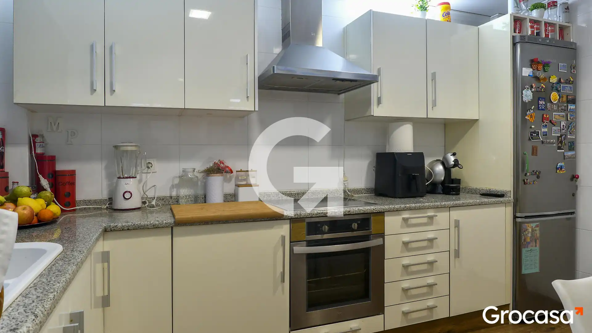 Cuina de Casa adosada en venda en Sagunto / Sagunt amb Aire condicionat, Terrassa i Traster