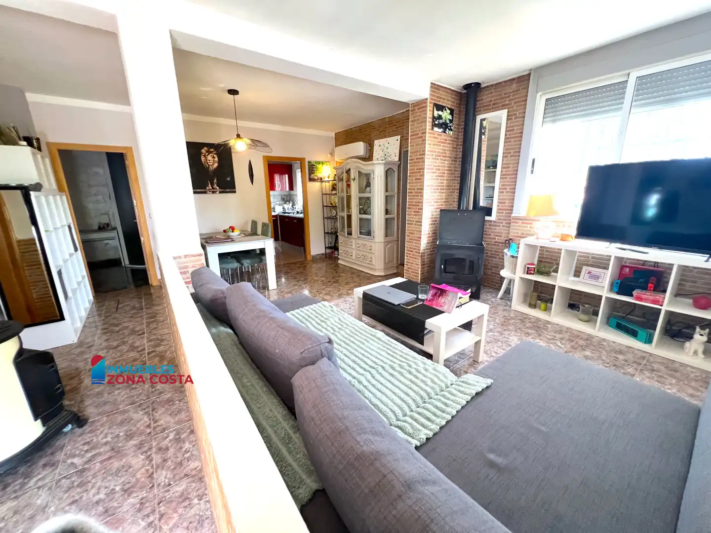 Sala de estar de Finca rústica en venta en Vilamarxant con Aire acondicionado, Jardín privado y Terraza