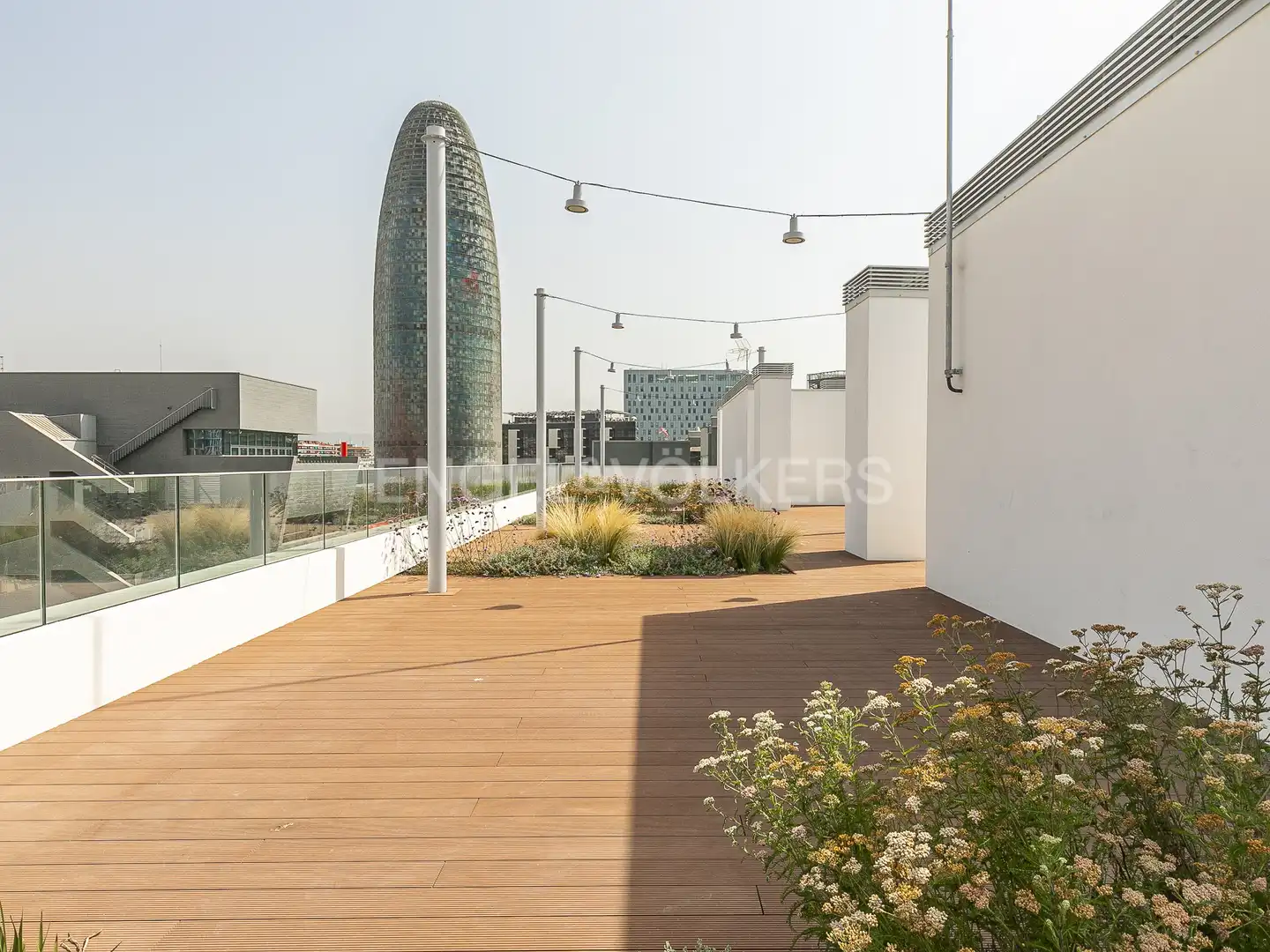 Terrasse von Wohnung zur Miete in Barcelona mit Klimaanlage, Heizung und Parkett