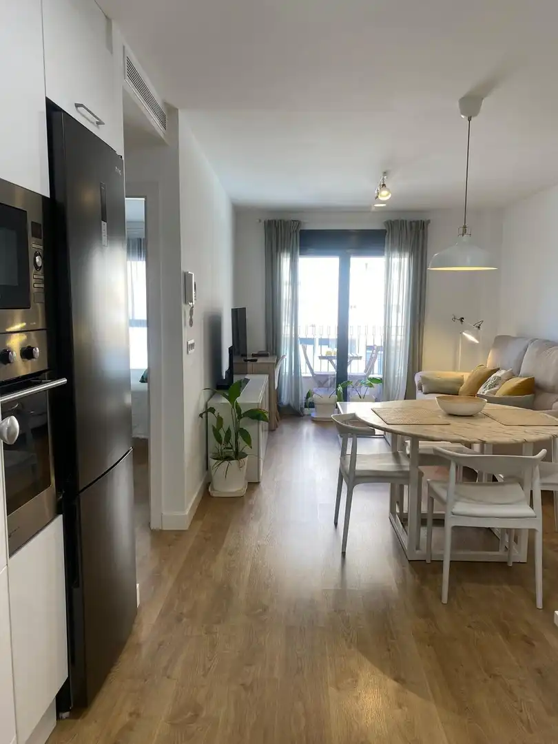 Sala d'estar de Apartament de lloguer en Mislata amb Aire condicionat, Calefacció i Parquet