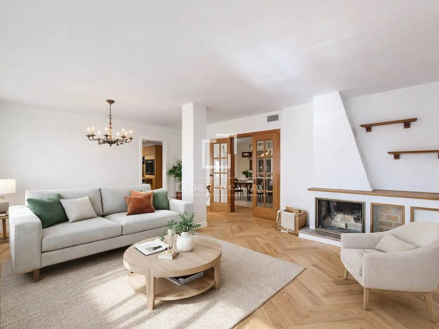 Sala de estar de Piso en venta en Vilanova i la Geltrú con Aire acondicionado, Calefacción y Balcón