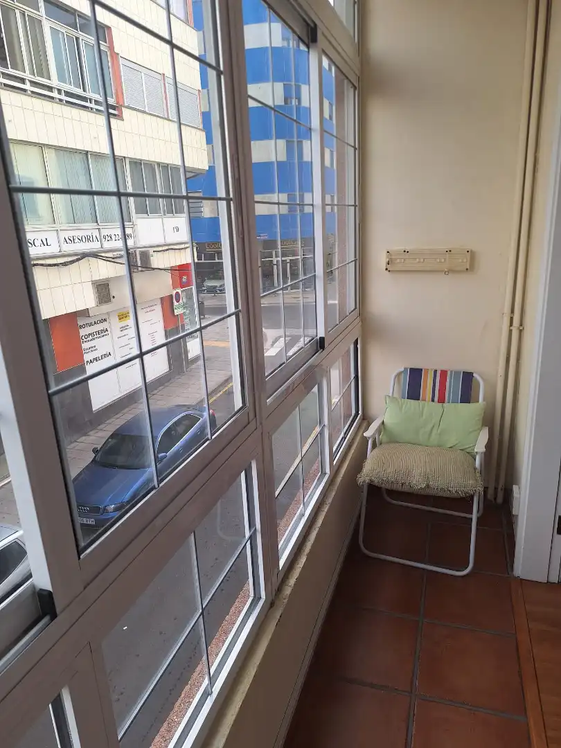 Balcony of Apartments for rent in Las Palmas de Gran Canaria  with Parquet flooring, Furnished and Washing machine