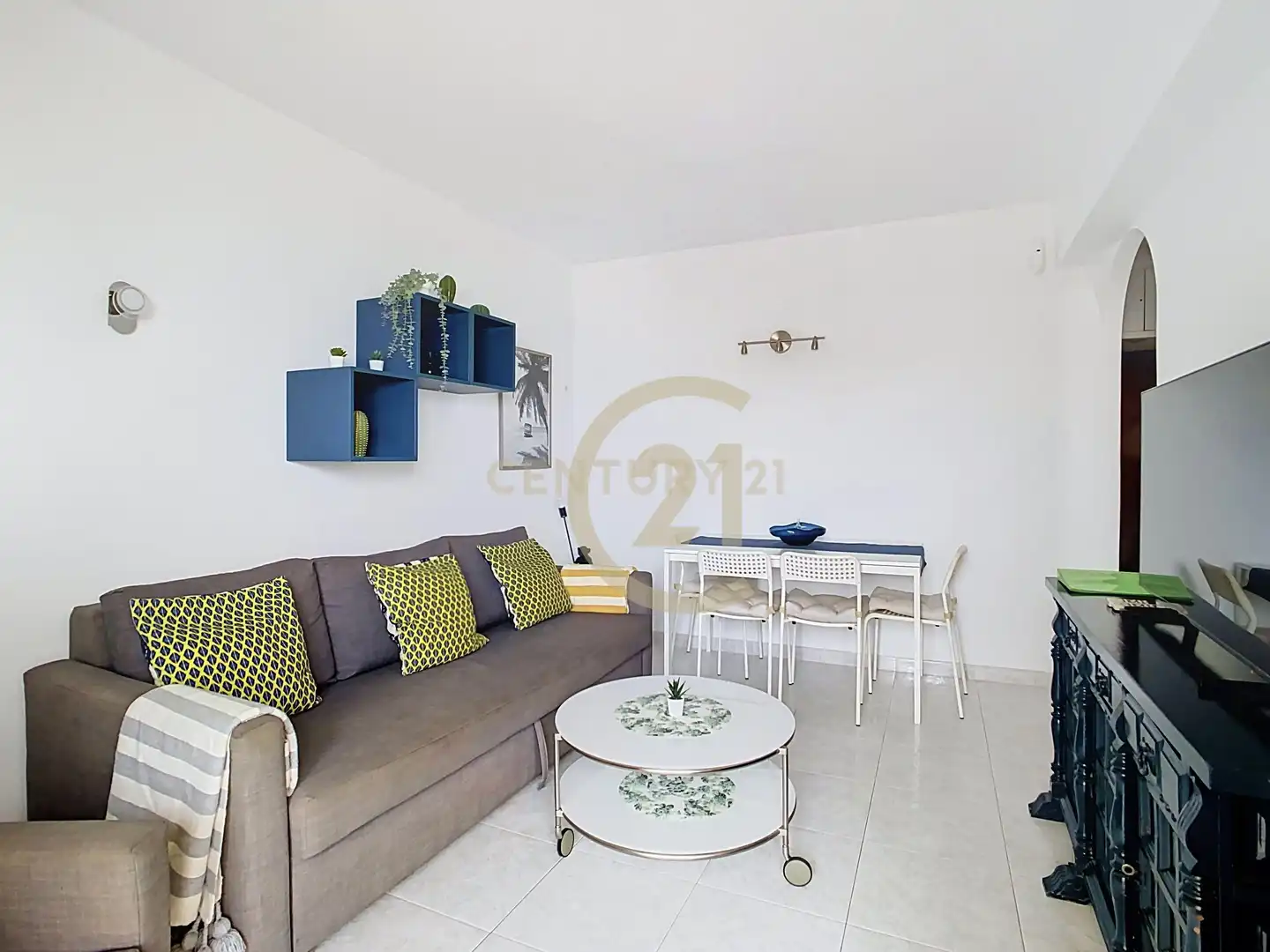 Sala d'estar de Apartament en venda en Benalmádena amb Aire condicionat