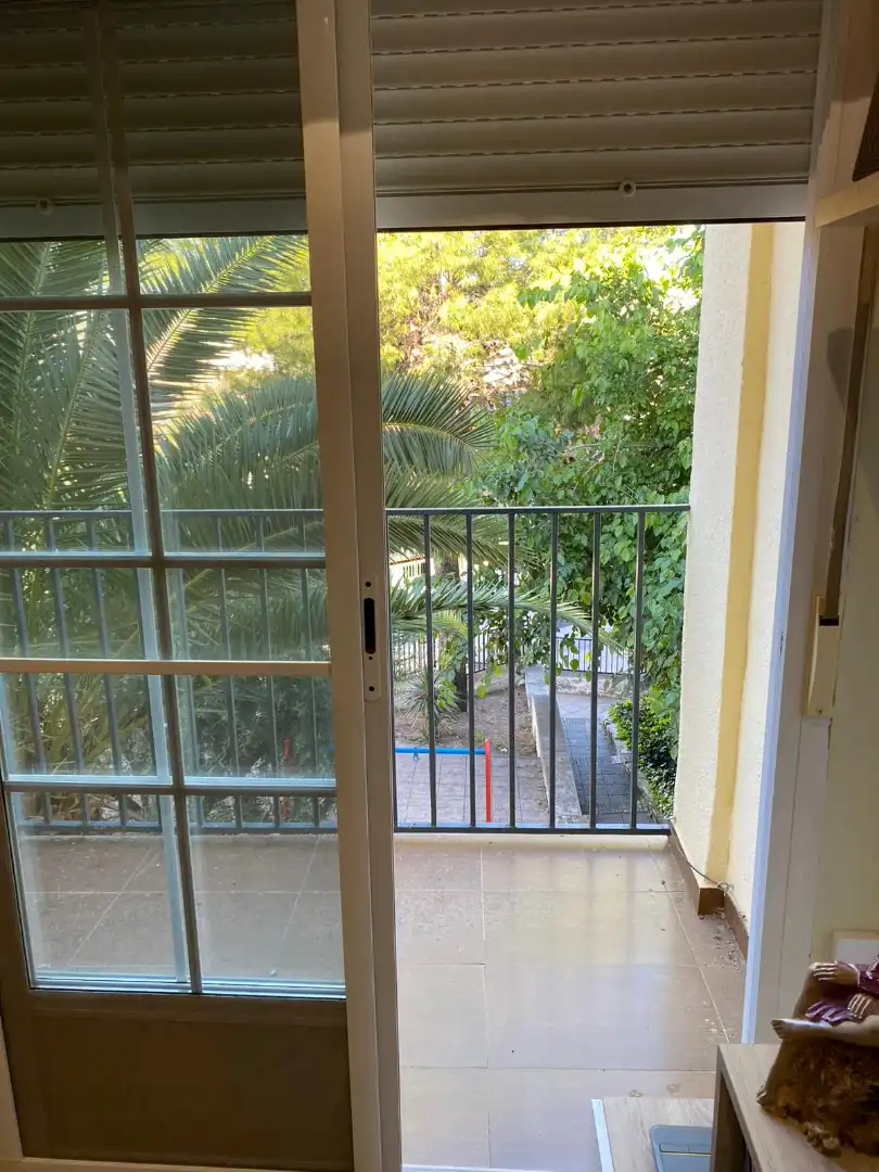 Balcony of Flat for sale in Villanueva del Arzobispo  with Air Conditioner, Private garden and Furnished