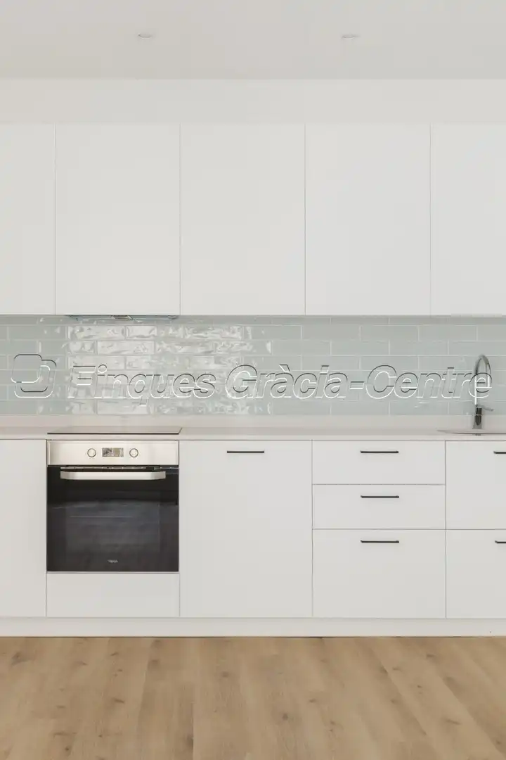 Cocina de Piso de alquiler en Sabadell con Aire acondicionado, Calefacción y Parquet