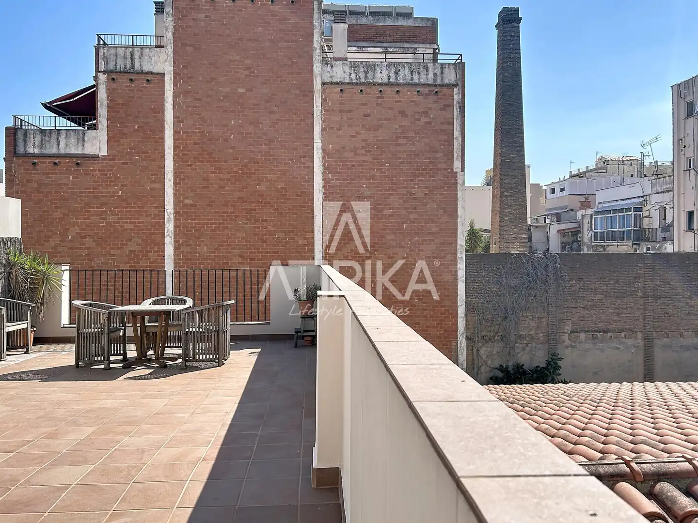 Terrace of Attic for rent in Barcelona  with Air Conditioner, Parquet flooring and Terrace
