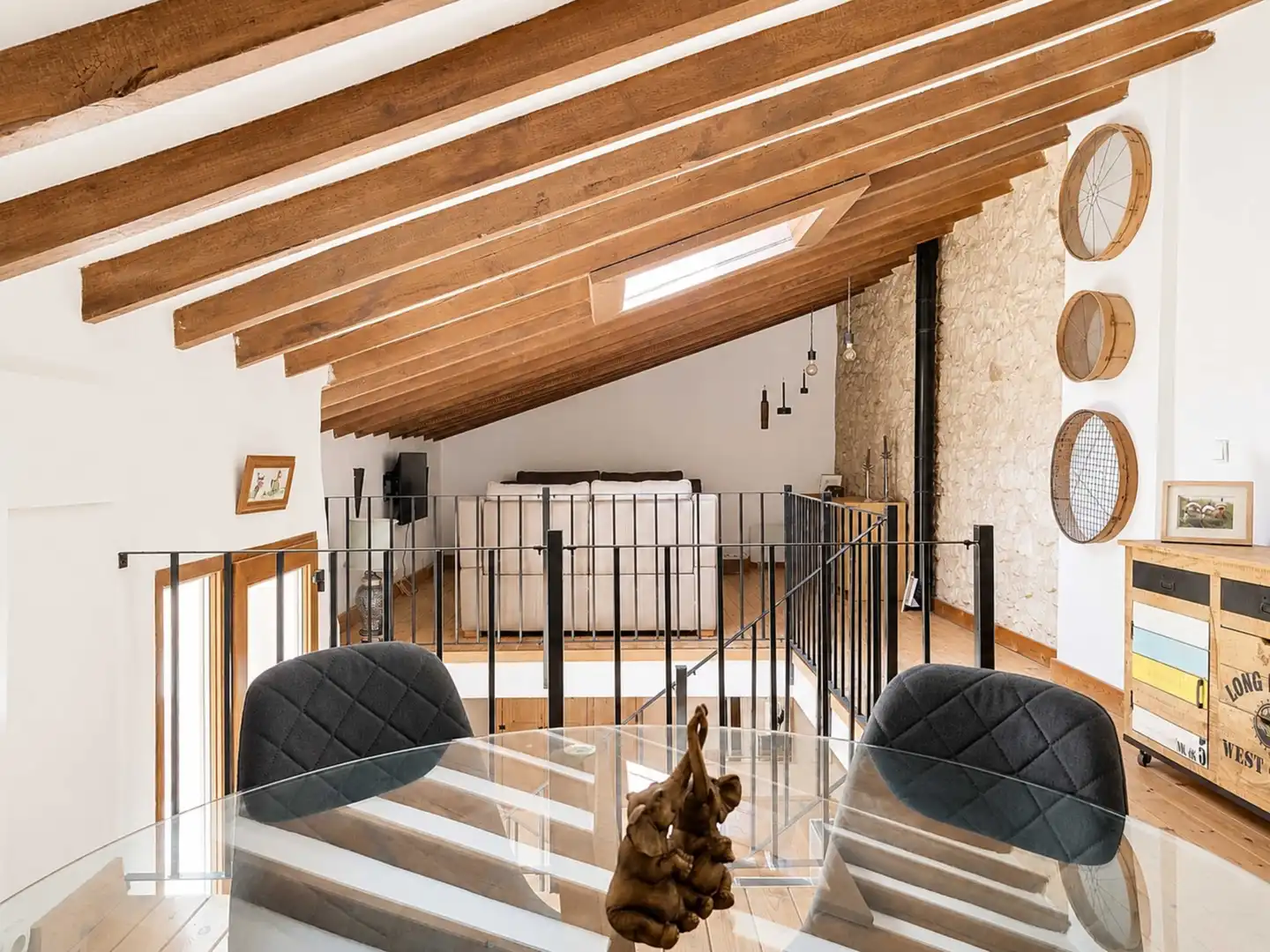 Wohnzimmer von Einfamilien-Reihenhaus zum Verkauf in El Pinós / Pinoso mit Terrasse