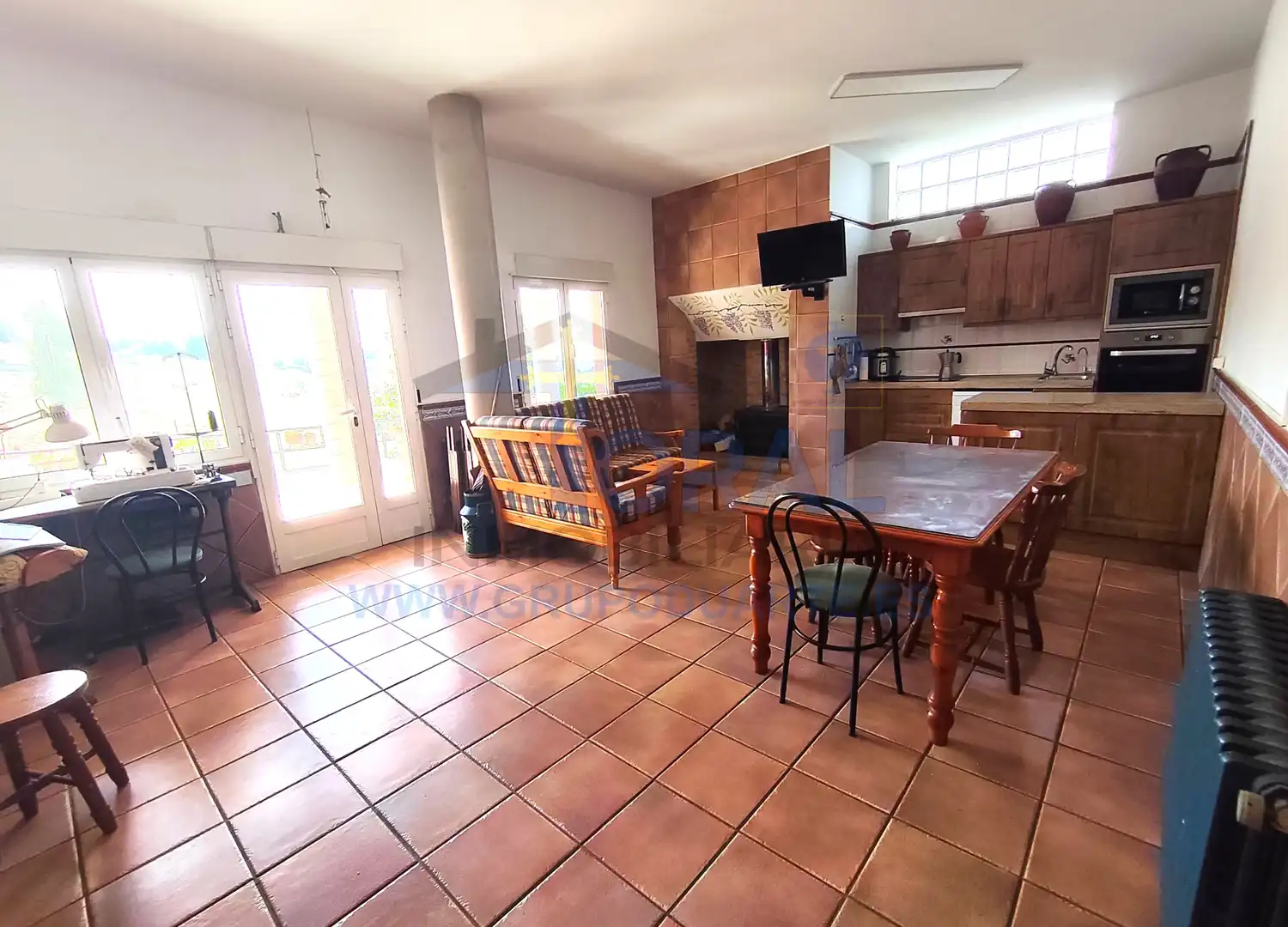 Cuina de Casa o xalet en venda en Siero amb Calefacció, Jardí privat i Parquet