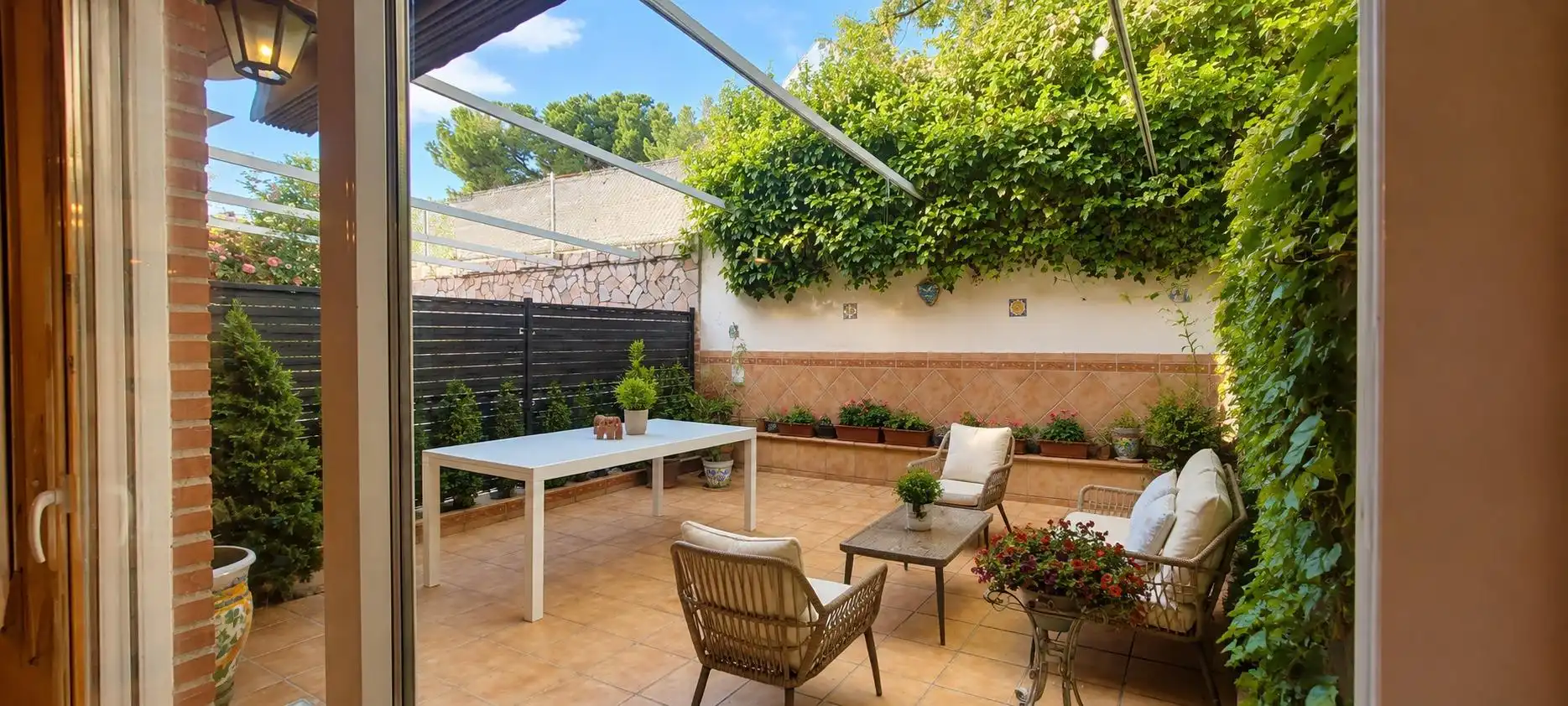 Terrace of Detached homes for rent in Majadahonda  with Air Conditioner, Heating and Private garden