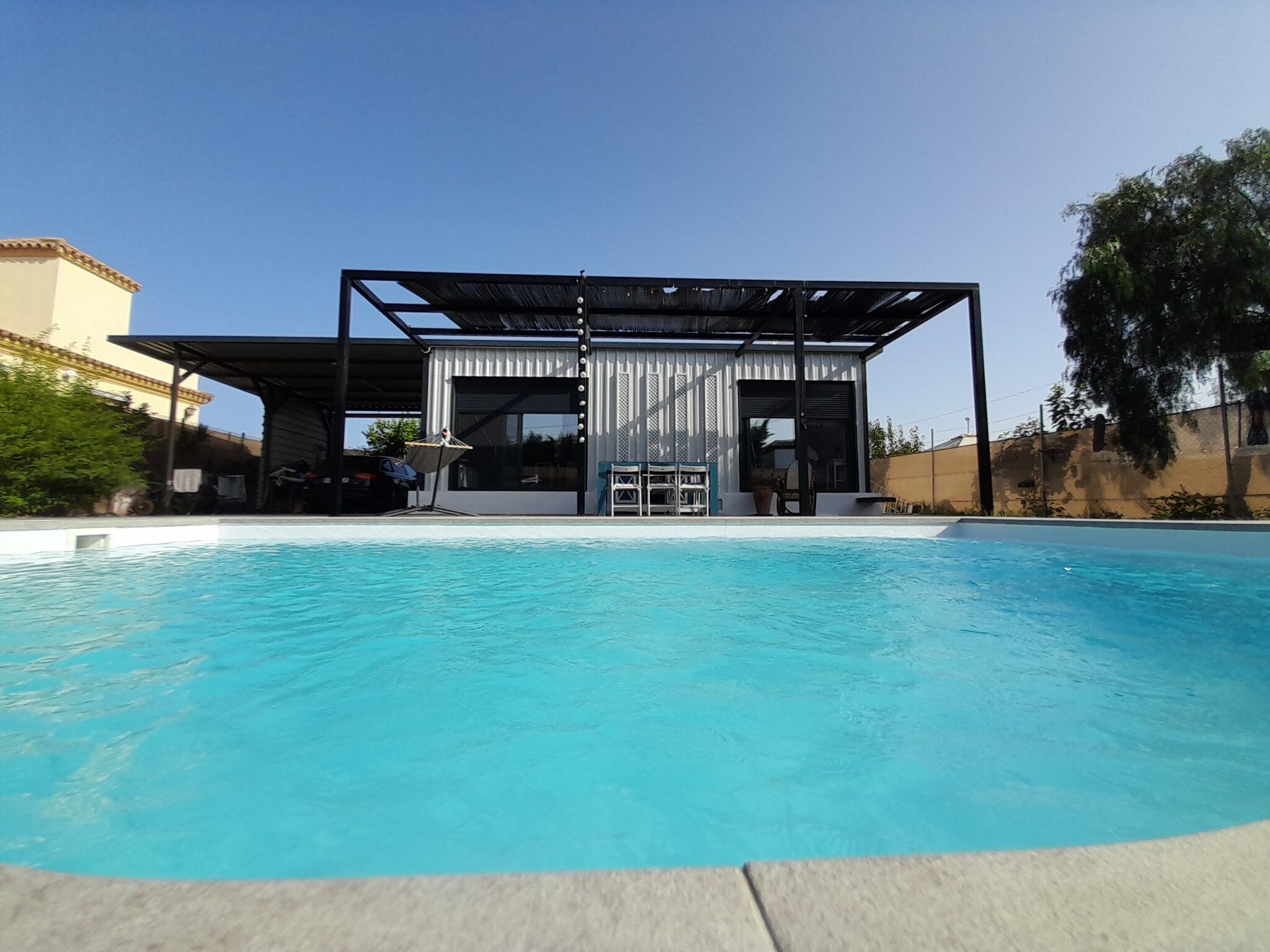 Piscina de Finca rústica de alquiler en Chipiona